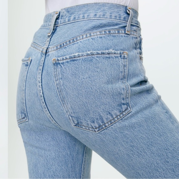 AGOLDE Size 27 Cherie High Rise Merit Straight Leg Fray Hem Jean - Picture 2 of 15